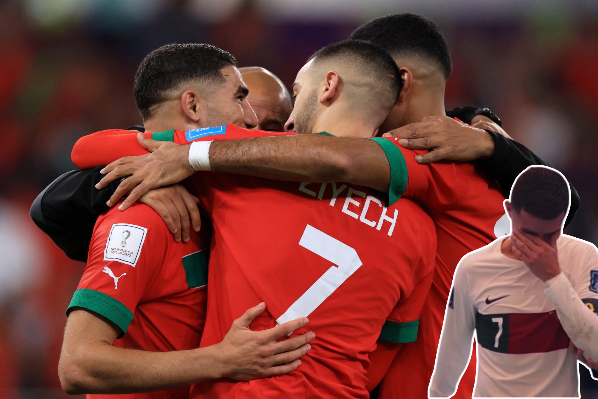 7a0faaa6 3dfa 438f 83bd 9f9537fb55c5 La selección de Marruecos consiguió una histórica clasificación al derrotar al equipo del “bicho” Cristiano Ronaldo 1 a 0.