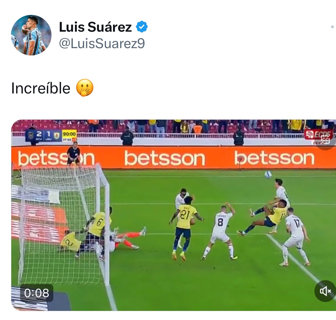 Luis Suárez ‘explota Contra El Arbitraje Del Ecuador Vs Uruguay Mvp Deportes 7856