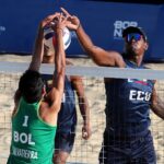 img 1574 1 La selección de ecuatoriana de voleibol Playa hizo historia al conseguir un nuevo triunfo y por ende la clasificación a cuatros de final que invita a soñar a todos los ecuatorianos, José Tenorio más conocido como “Fusíl” y Dany “la bestia”León, dejaron fuera sin ninguna posibilidad de entrar a la siguiente ronda a su similar de Bolivia al ganar 2-0 (23/21 y 21/10) por la ronda 16.