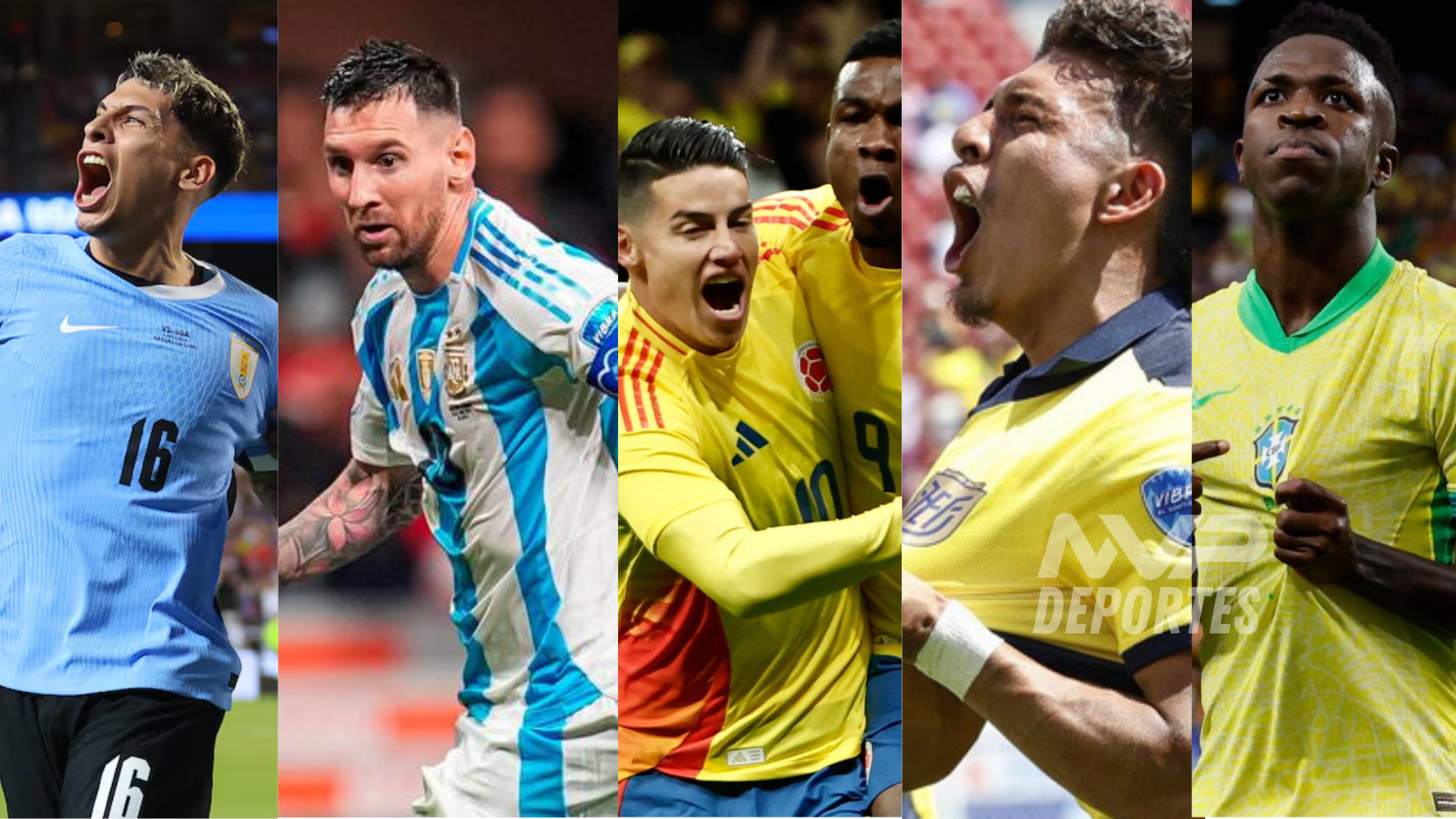 diseno sin titulo 2 1 El desenlace de la fase de grupos de la Copa América 2024 ha definido los emocionantes cruces de cuartos de final: Argentina-Ecuador, Venezuela-Canadá, Colombia-Panamá, y Uruguay-Brasil. Ocho equipos compiten por el título con partidos en estadios renombrados y actuaciones destacadas de jugadores como Lautaro Martínez y Vinicius.