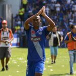 bagui En exteriores del estadio Capwell despues del partido que enfrentó al Emelec vs Técnico Universitario, Óscar Bagüí, ex jugador del conjunto eléctrico, expresó su alegría tras el primer gol de su hijo, Diogo Bagüí, como profesional.