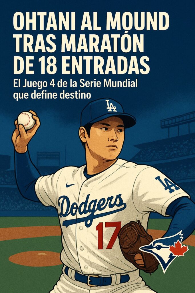 1000206630 Después del épico duelo de 18 entradas en el Juego 3, los Dodgers confían nuevamente en Shohei Ohtani para intentar dejar a los Blue Jays al borde del abismo en la Serie Mundial 2025.