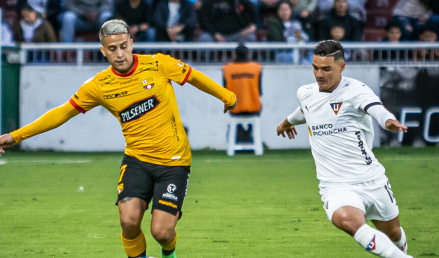 Posibles alineaciones para el partido entre Liga de Quito vs Barcelona 1 643b43ca9b0c785d095e4f26 Luego de la pausa por la fecha FIFA, la Liga Ecuabet vuelve con un partidazo. Este viernes 17 de octubre, Liga de Quito y Barcelona SC se enfrentarán en el estadio Rodrigo Paz Delgado, por la fecha 2 del hexagonal final. Ambos aspiran a un cupo directo a la Copa Libertadores 2026; ya que están lejos del líder, Independiente del Valle.