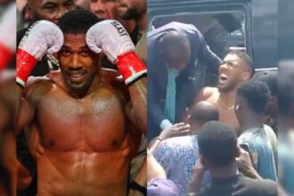 ad1d217c 1d9f 43d1 94f0 382146220309 El púgil británico de los pesos pesados Anthony Joshua ha sufrido lesiones tras verse implicado en un accidente de tráfico ocurrido en Nigeria, en el que fallecieron dos personas, según han informado fuentes policiales.