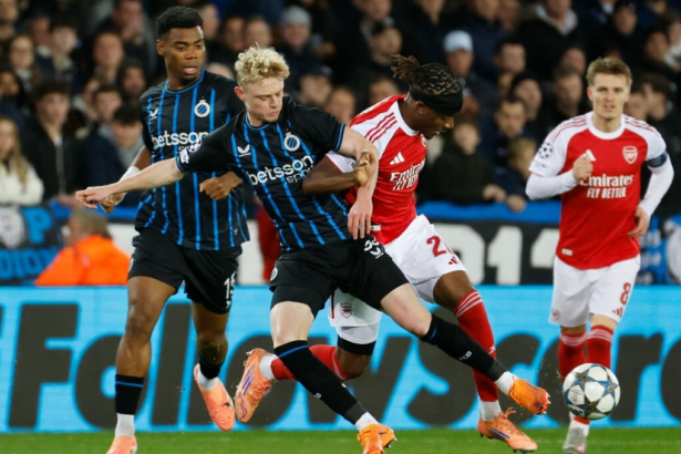 image 5 El Arsenal de Mikel Arteta firmó una actuación convincente en la sexta jornada de la Champions League y se impuso 3-0 ante el Brujas, un resultado que prácticamente sella su presencia en los octavos de final del torneo.