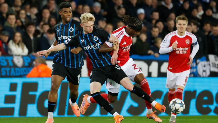 image 5 El Arsenal de Mikel Arteta firmó una actuación convincente en la sexta jornada de la Champions League y se impuso 3-0 ante el Brujas, un resultado que prácticamente sella su presencia en los octavos de final del torneo.