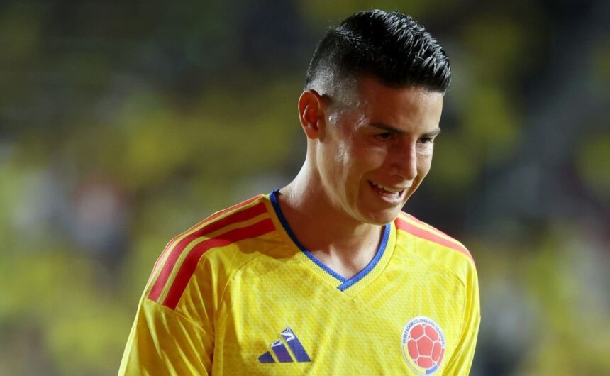 Alerta en la Seleccion Colombia el futuro de Jame A pocos meses del Mundial 2026, la falta de ritmo de James Rodríguez preocupa a la Selección de Colombia y pone en duda su rol protagónico en el torneo.