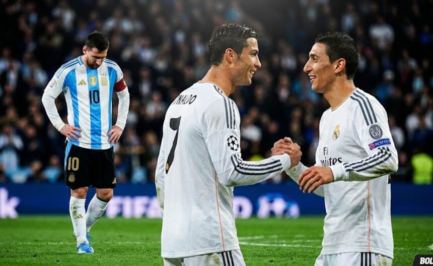 Angel Di Maria Cristiano Ronaldo es el numero uno El histórico 'Fideo' recordó su etapa ganadora junto a Cristiano Ronaldo en el Real Madrid y su consagración mundial con Messi en Qatar 2022.