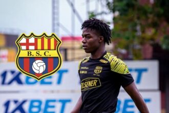 Bruno Caicedo dejara Barcelona y tiene nuevo equip El joven atacante Bruno Caicedo se prepara para cerrar su ciclo en Barcelona SC tras confirmarse que ya tiene un nuevo destino para la temporada 2026.
