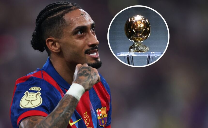 El dardo de Raphinha al jurado del Balon de Oro tr El brasileño Raphinha cuestionó los criterios del Balón de Oro tras coronarse campeón de la Supercopa de España con el FC Barcelona.