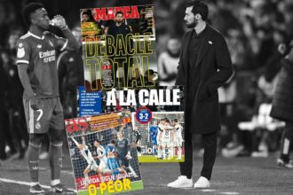 En Espana destrozan a Real Madrid por la eliminaci Los medios de comunicación en España calificaron de "ridículo" y "debacle" la salida del Real Madrid de la Copa del Rey, señalando una crisis profunda.