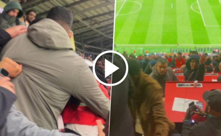 Escandalo Golpes entre periodistas durante la Fin Vergonzoso incidente en la final de la Copa Africana: periodistas de Marruecos y Senegal protagonizaron una gresca tras un penal fallado por Brahim Díaz.