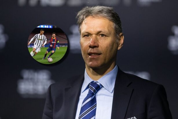 Gano tres veces el Balon de Oro y critica a quiene La leyenda neerlandesa Marco Van Basten arremetió contra quienes ponen a Cristiano Ronaldo por encima de Lionel Messi en el debate histórico del fútbol mundial.