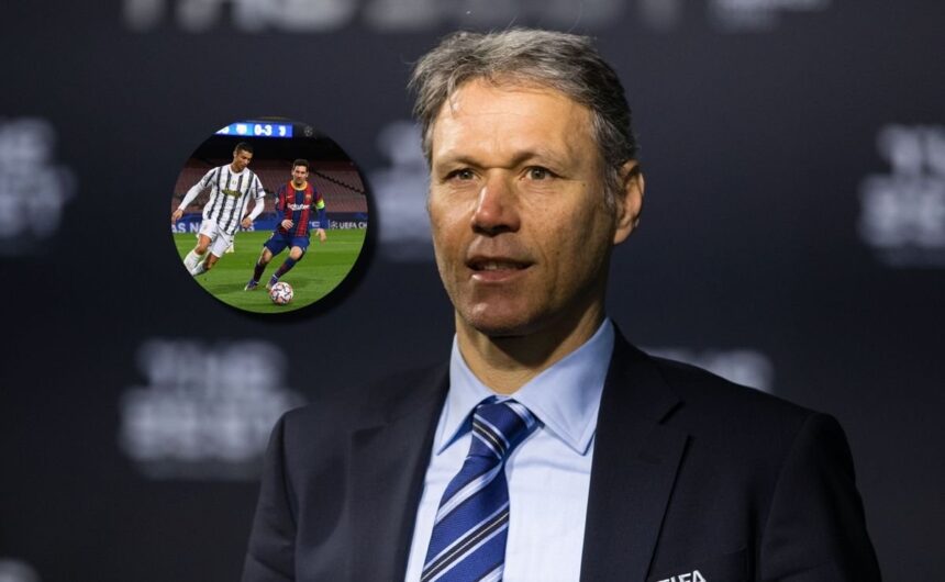 Gano tres veces el Balon de Oro y critica a quiene La leyenda neerlandesa Marco Van Basten arremetió contra quienes ponen a Cristiano Ronaldo por encima de Lionel Messi en el debate histórico del fútbol mundial.