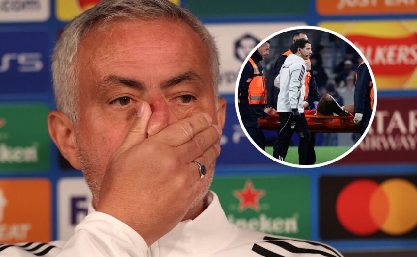 Jose Mourinho alarma a Colombia con la lesion de R El estratega José Mourinho confirmó que la lesión sufrida por Richard Ríos en el duelo Benfica vs. Porto es de gravedad, preocupando a la Selección Colombia.