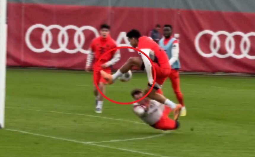 Ni Cristiano Ronaldo ni Messi la hicieron La juga El atacante Luis Díaz sorprendió en los entrenamientos con una definición espectacular que supera las fantasías de los mejores del mundo.