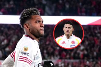 A Miguel Borja le preguntaron si estaba vetado de El delantero Miguel Ángel Borja rompió el silencio sobre su ausencia en la Selección Colombia y los rumores de un supuesto veto por parte de James Rodríguez.