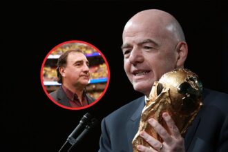 Delante del presidente de AFA FIFA le hizo un ped Gianni Infantino, presidente de la FIFA, sorprendió al DT de Colombia con una exigencia máxima para la próxima Copa del Mundo durante un encuentro oficial.