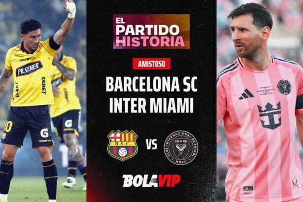 EN VIVO Y GRATIS Barcelona SC vs Inter Miami por No te pierdas el histórico enfrentamiento entre Barcelona SC y el Inter Miami. Sigue aquí todos los detalles y las mejores jugadas en vivo.