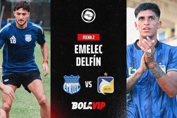 EN VIVO Y GRATIS Emelec vs Delfin por la fecha 2 No te pierdas las incidencias del choque entre Emelec y Delfín por la segunda jornada de la LigaPro 2024 desde el Estadio George Capwell.