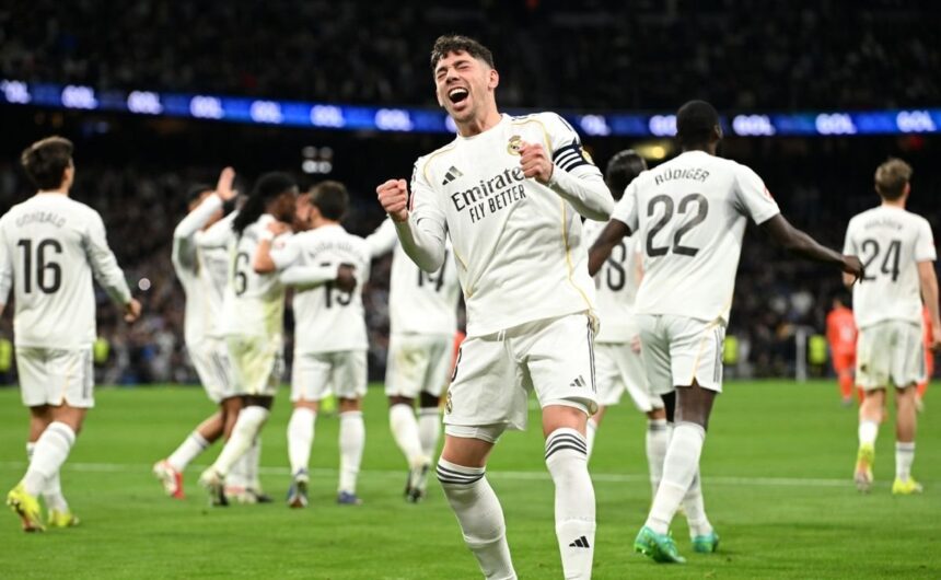 Federico Valverde termino con su peor racha en LaL El volante charrúa Federico Valverde volvió a marcar en LaLiga, poniendo fin a su racha más negativa sin anotar con la camiseta del Real Madrid.