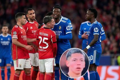 Hermano el video del cruce de Gianluca Prestianni Nuevas imágenes revelan la cercanía entre Gianluca Prestianni y Vinicius Jr., desmintiendo los rumores de un conflicto interno con Kylian Mbappé.