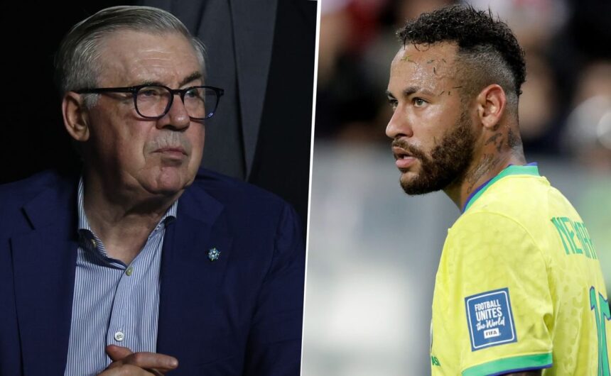 La decision a la que se encamina Carlo Ancelotti c El futuro de Neymar Júnior en la Selección de Brasil genera controversia ante la posibilidad de quedar fuera de la lista para el Mundial 2026.