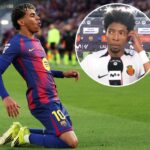 La insolita declaracion de Johan Mojica tras la de Pese a la goleada 3-0 sufrida por el Mallorca, Johan Mojica destacó su duelo individual ante la joya azulgrana Lamine Yamal.