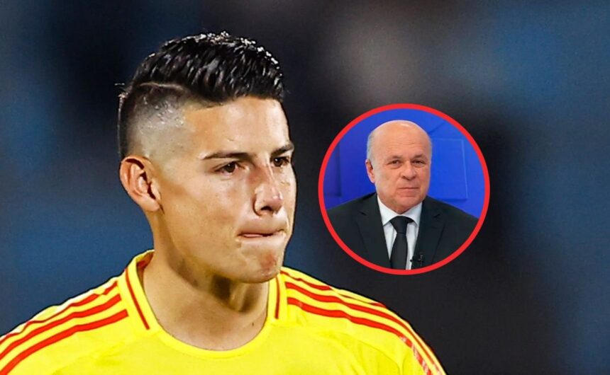 Le robo un balon a Messi y Velez lo pidio para ree El analista Carlos Antonio Vélez sugiere un relevo para James Rodríguez en la Selección de Colombia basándose en el alto nivel mostrado frente a Messi.