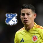 Lo celebramos los tres El momento en el que James James Rodríguez confesó que sigue de cerca los partidos de Millonarios y celebró con entusiasmo un gol del equipo motivado por su amistad con Falcao García.