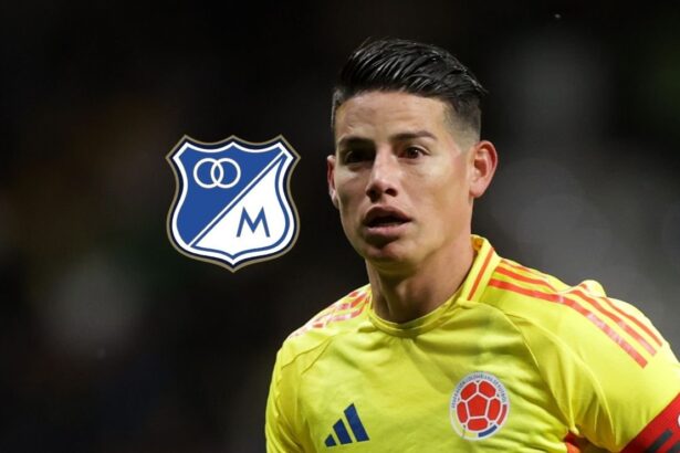 Lo celebramos los tres El momento en el que James James Rodríguez confesó que sigue de cerca los partidos de Millonarios y celebró con entusiasmo un gol del equipo motivado por su amistad con Falcao García.