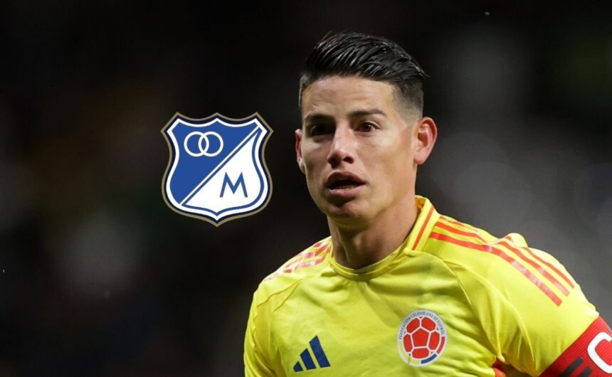 Lo celebramos los tres El momento en el que James James Rodríguez confesó que sigue de cerca los partidos de Millonarios y celebró con entusiasmo un gol del equipo motivado por su amistad con Falcao García.