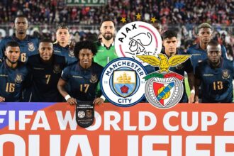 Manchester City Ajax y Benfica se pelean el ficha Manchester City, Ajax y Benfica han puesto sus ojos en un talentoso futbolista de Ecuador, generando una competencia por asegurar su fichaje en el exterior.