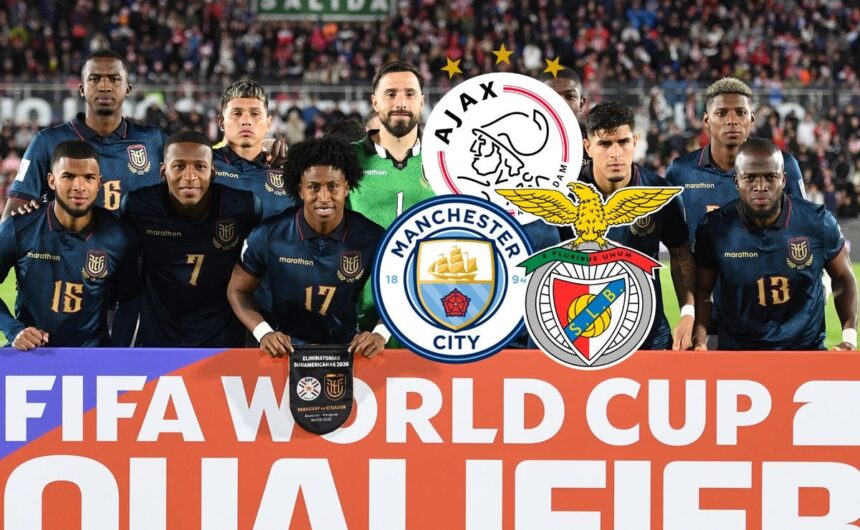 Manchester City Ajax y Benfica se pelean el ficha Manchester City, Ajax y Benfica han puesto sus ojos en un talentoso futbolista de Ecuador, generando una competencia por asegurar su fichaje en el exterior.