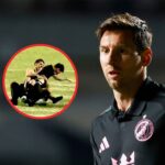 Toda Argentina consternada porque Messi casi es le Durante un amistoso del Inter Miami, un guardia de seguridad derribó accidentalmente a Lionel Messi mientras intentaba detener a un aficionado en la cancha.