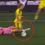 Al minuto 90 y con vientos de hasta 23 kilometros Lionel Messi protagoniza una épica jugada defensiva al minuto 90 bajo condiciones extremas en el duelo entre Inter Miami y Nashville SC.