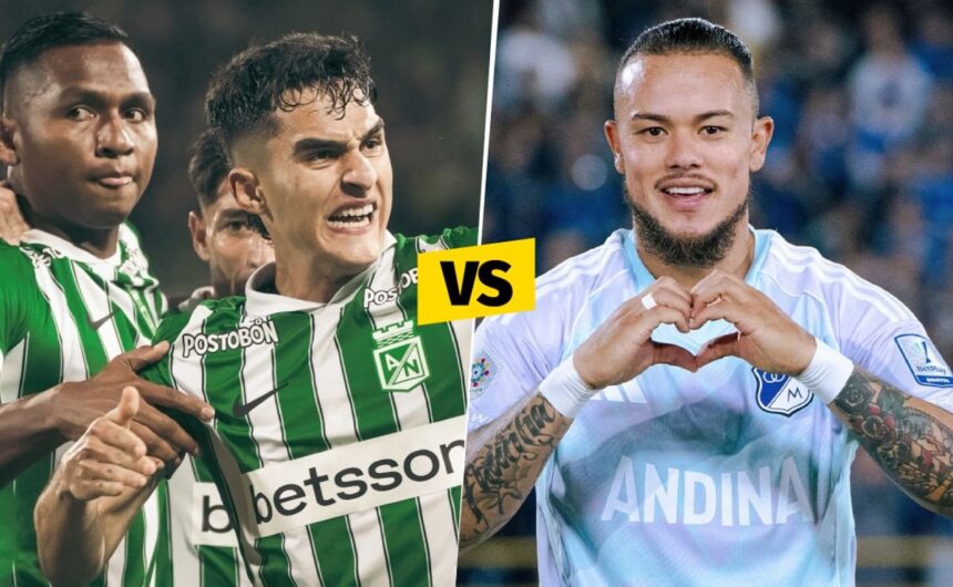 Atletico Nacional vs Millonarios HOY Que canal pa Descubre dónde ver el vibrante duelo entre Atlético Nacional y Millonarios por la Copa Sudamericana, un choque imperdible del fútbol continental.