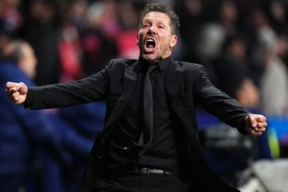 Atletico de Madrid quedo a un paso de ser campeon El estratega argentino Diego Simeone se encuentra a las puertas de sumar un nuevo trofeo a la vitrina del Atlético de Madrid en esta temporada.
