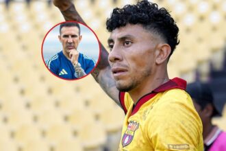 Con solo 3 palabras Joao Rojas capitan de Barcelo El capitán de Barcelona SC, Joao Rojas, no se guardó nada y expresó su descontento hacia la labor de Vicente Sánchez en el club canario.