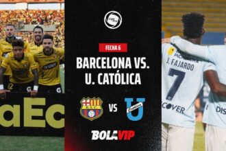 EN VIVO Y GRATIS Barcelona SC vs. U. Catolica por No te pierdas el choque entre Barcelona SC y Universidad Católica por la fecha 6 de la LigaPro. Un duelo clave en las aspiraciones del Ídolo y la Chatoleí.