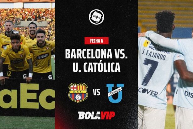 EN VIVO Y GRATIS Barcelona SC vs. U. Catolica por No te pierdas el choque entre Barcelona SC y Universidad Católica por la fecha 6 de la LigaPro. Un duelo clave en las aspiraciones del Ídolo y la Chatoleí.
