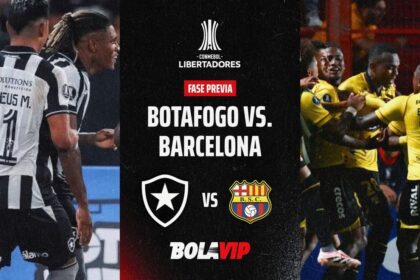 EN VIVO Y GRATIS Botafogo vs. Barcelona por la fas Barcelona SC busca sellar su clasificación a la fase de grupos enfrentando a Botafogo en un choque electrizante por la Fase 3 de la Copa Libertadores.