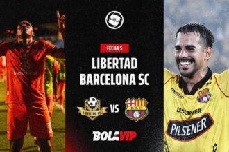 EN VIVO Y GRATIS Libertad vs Barcelona SC por la Barcelona SC visita a Libertad en Loja buscando tres puntos vitales en la LigaPro. Entérate de los pormenores de este emocionante encuentro.