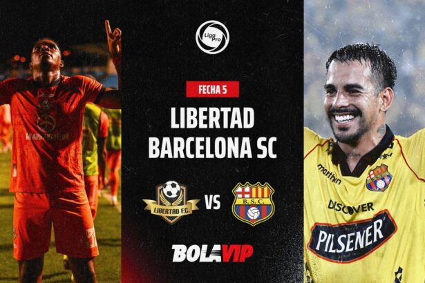 EN VIVO Y GRATIS Libertad vs Barcelona SC por la Barcelona SC visita a Libertad en Loja buscando tres puntos vitales en la LigaPro. Entérate de los pormenores de este emocionante encuentro.