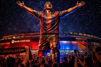 Messi tendra una estatua en el estadio de Barcelon El FC Barcelona rendirá un histórico homenaje a Lionel Messi con una escultura en su estadio para celebrar su legado eterno en el club.