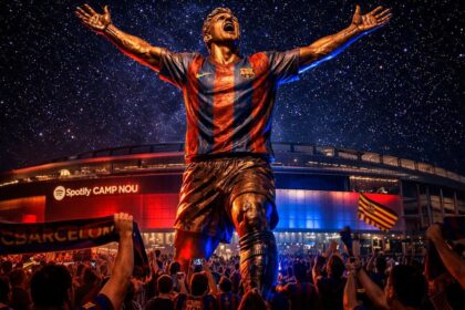 Messi tendra una estatua en el estadio de Barcelon El FC Barcelona rendirá un histórico homenaje a Lionel Messi con una escultura en su estadio para celebrar su legado eterno en el club.