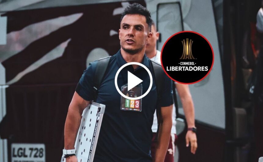 No se vio en TV El terrible punetazo que le diero El entrenador Lucas González sufrió una fuerte agresión física en la Copa Libertadores. El incidente no fue captado por la señal oficial de televisión.