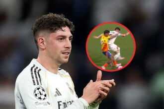 Pese a los 3 goles con Real Madrid a Federico Val A pesar de su gran momento goleador con el Real Madrid, el uruguayo Federico Valverde sigue siendo tendencia por su intenso enfrentamiento con Richard Ríos.