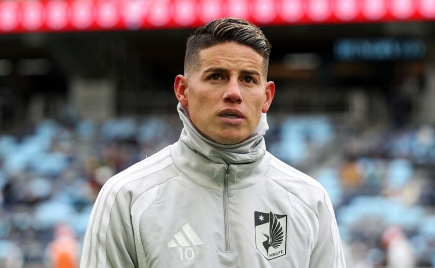 Sin jugar un solo minuto James Rodriguez hizo par Sin necesidad de saltar al campo, la estrella colombiana James Rodríguez fue clave en una nueva marca histórica para el Minnesota United de la MLS.