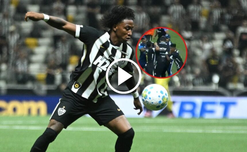 VIDEO El brutal punetazo de Angelo Preciado en l El ecuatoriano Ángelo Preciado recibió la tarjeta roja tras un violento altercado en el partido entre Atlético Mineiro y Cruzeiro por el Brasileirao.